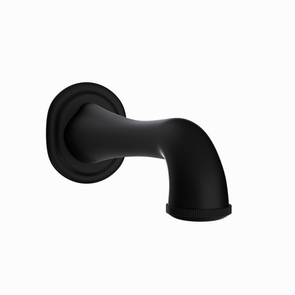 BATH TUB SPOUT - BLACK MATT