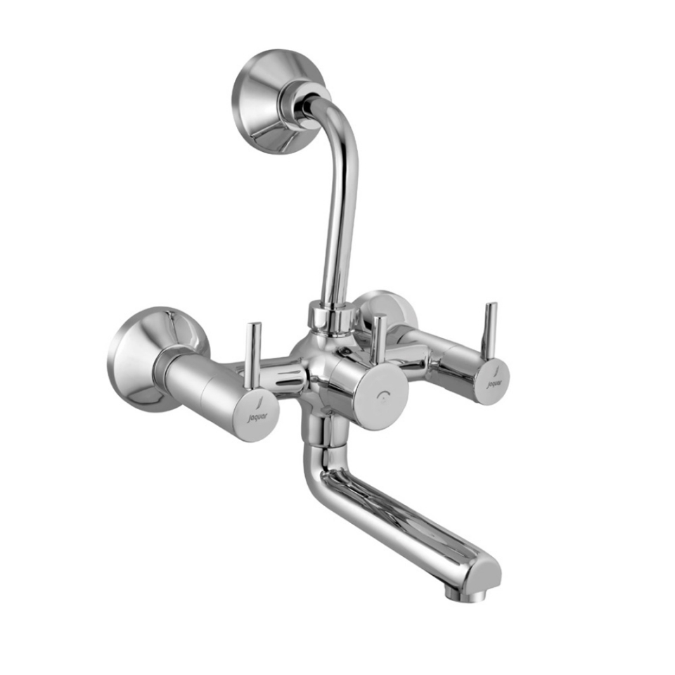 WALL MIXER WITH PROVISION FOR OVERHEAD SHOWER - CHROME