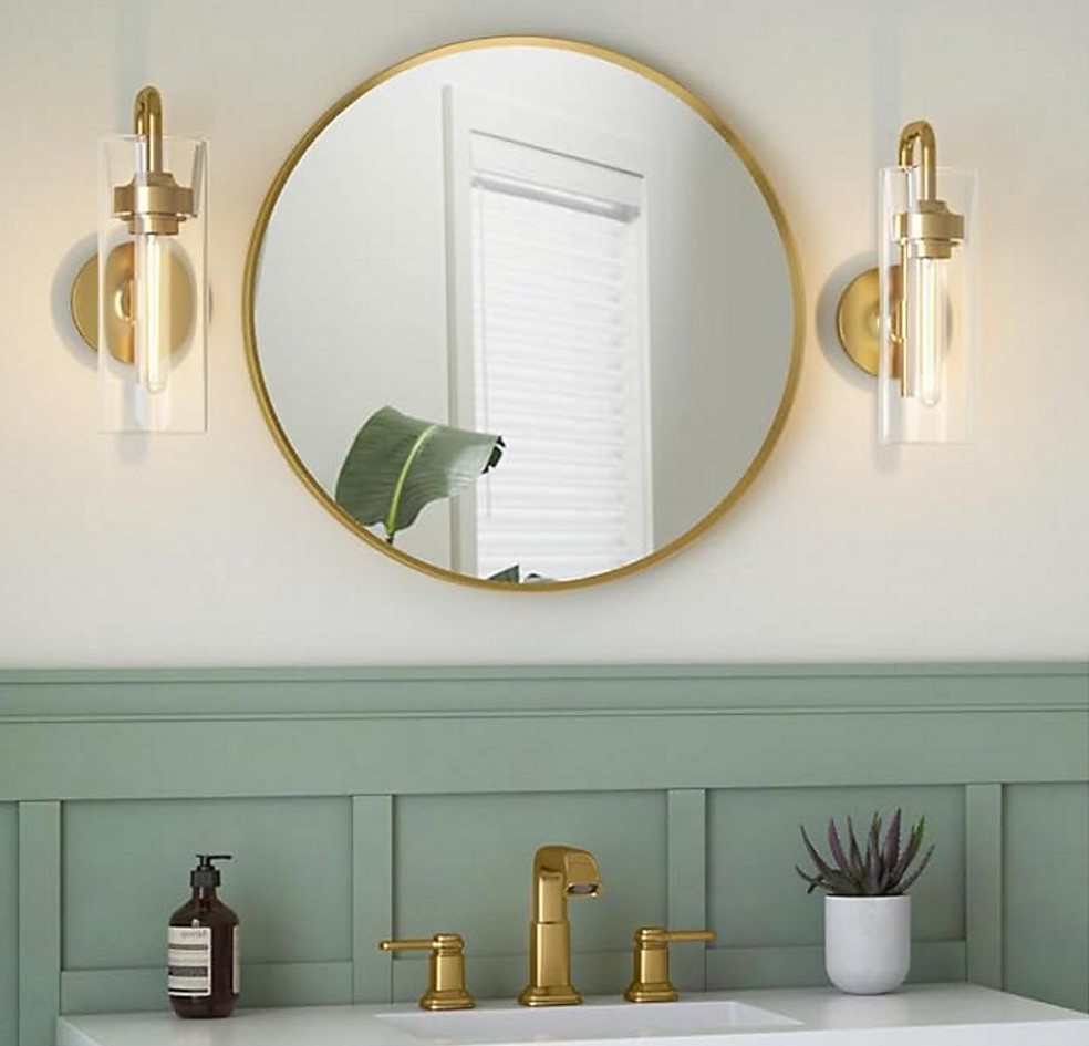 Round Framed Mirror